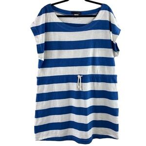 Trixie & LULU - Blue and White Mini Dress Cinch Waist Sz XL